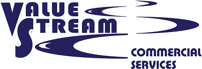 Value Stream Commercial Services logo design.